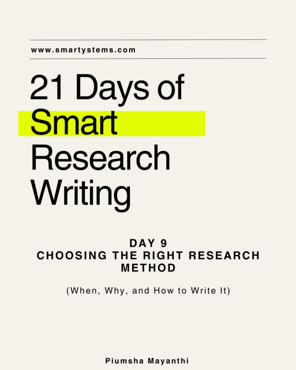 Day 9 – Choosing the Right Research Method